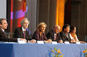 Valérie Pécresse lors de la cérémonie d'inauguration de l'Université de Strasbourg 